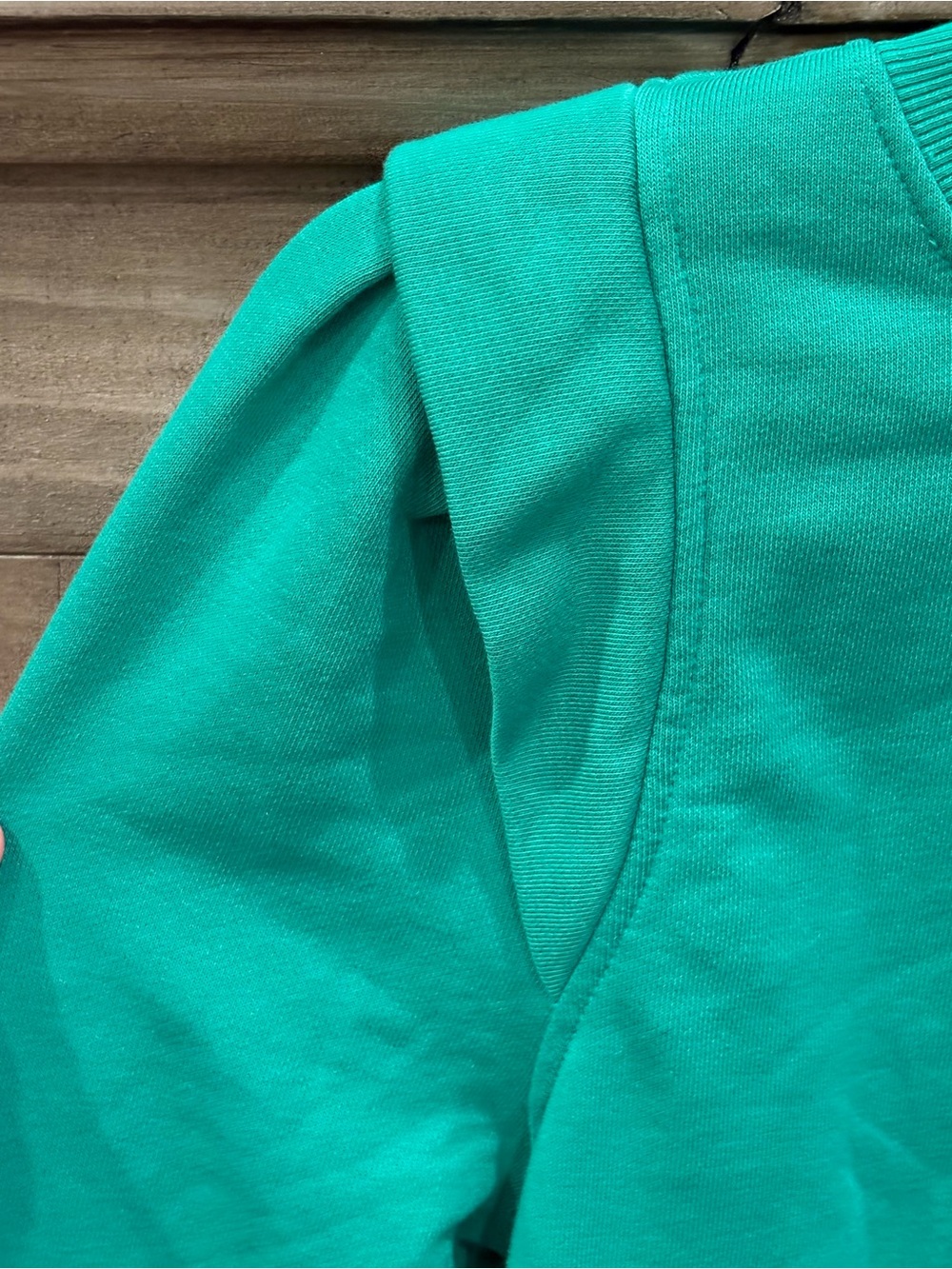 EUC Women's LOFT Kelly Green Long-Sleeve Crewneck Lightweight Sweatshirt (XXS) - Picture 4 of 6